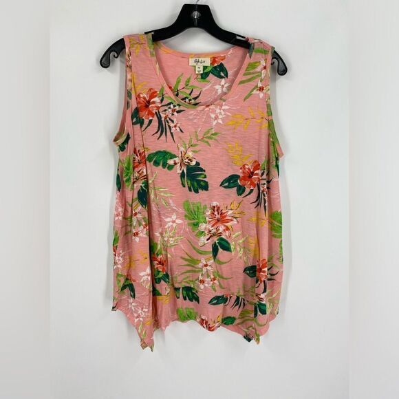 Style & Co. Women’s Scoop Neck Sleeveless Floral Blouse size PXL - Picture 1 of 3